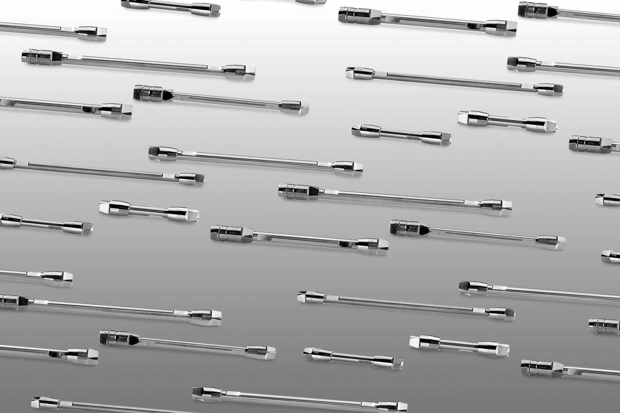 Small Molecule Column Family on grey gradient background