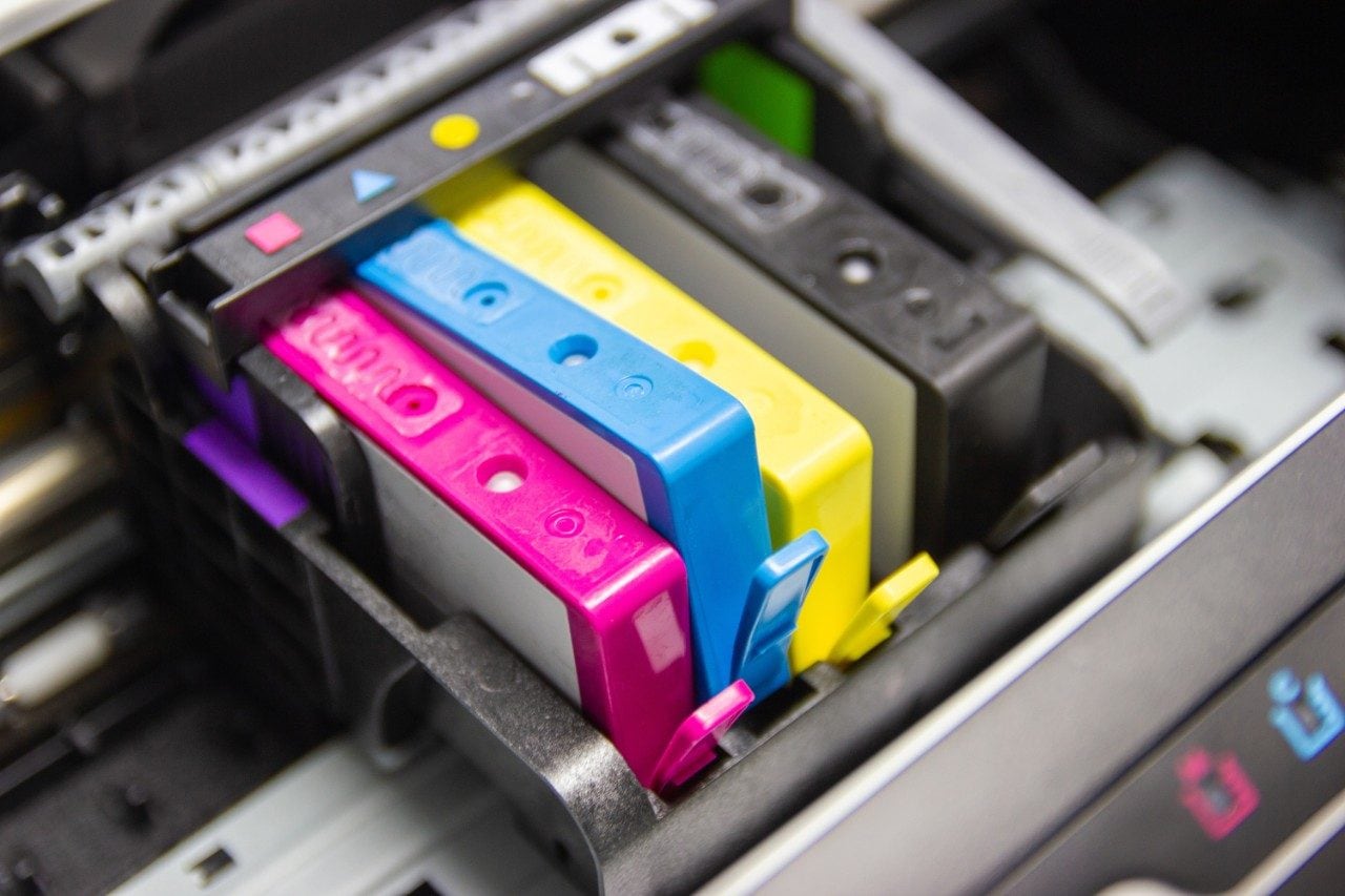 Color printer inkjet cartridges