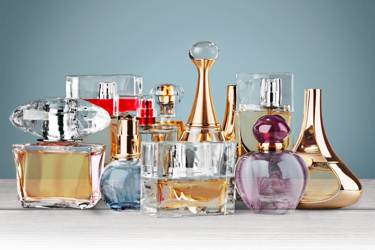 Aromatic perfume fragrance bottles