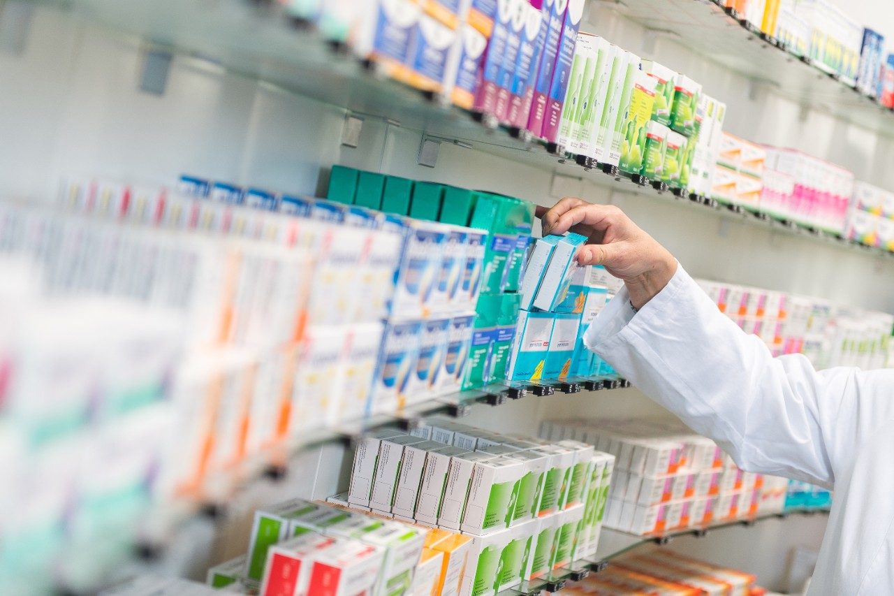  Medicines in a pharmacy