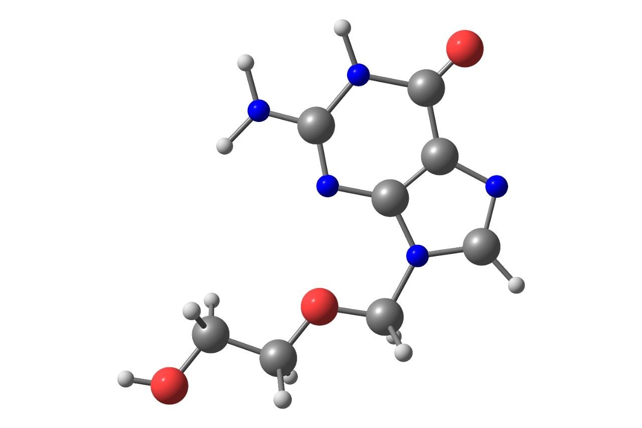 Acyclovir is a guanosine analogue antiviral medication