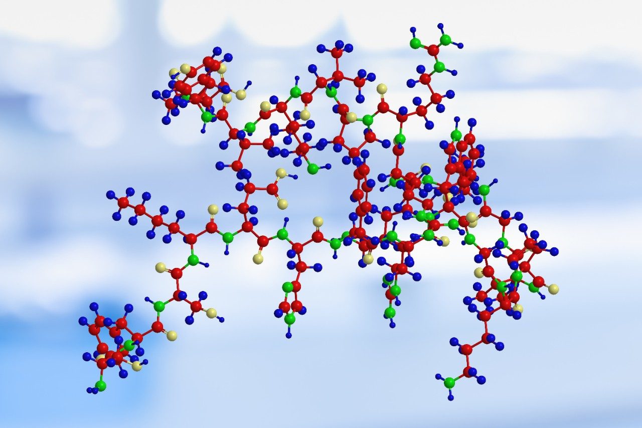 Molekülstruktur eines Peptids, Aminosäuresequenz