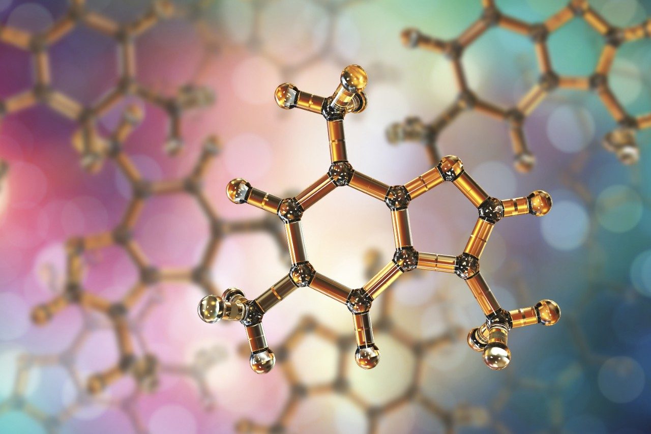 Caffeine molecule structure