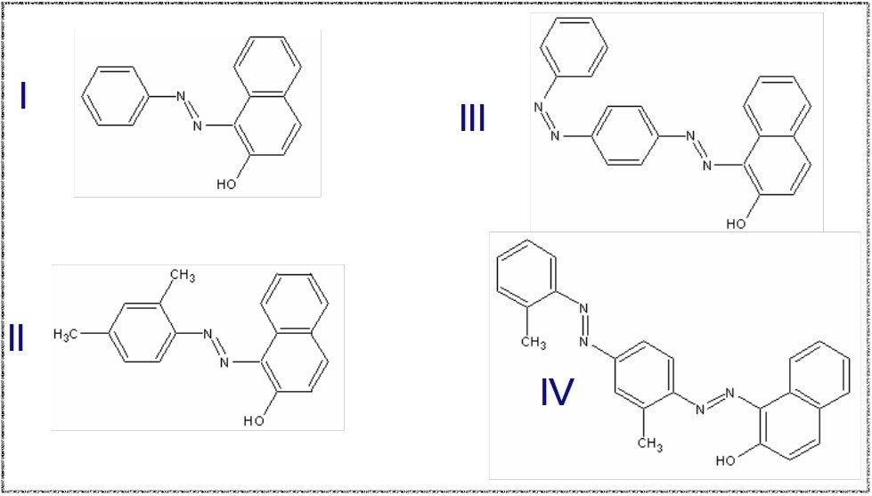 Sudan dye structures