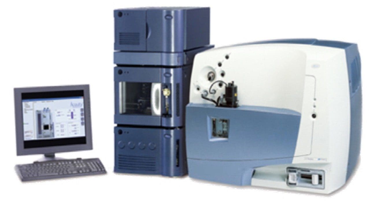 Waters ACQUITY UPLC with Waters Micromass LCT Premier Mass Spectrometer.