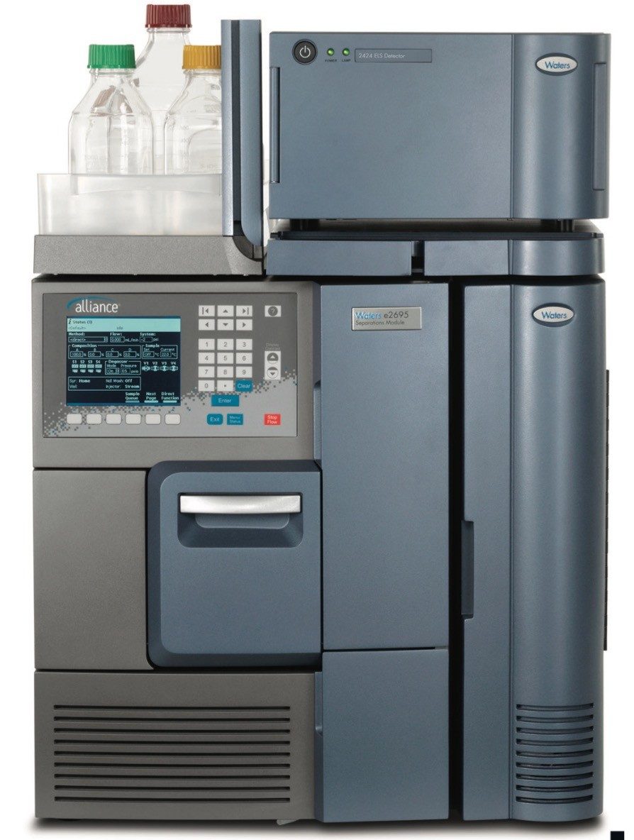 Figure 1. Alliance HPLC System with ELS detector.