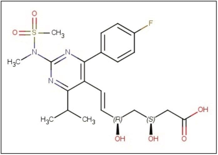 Structure of Rosuvastatin