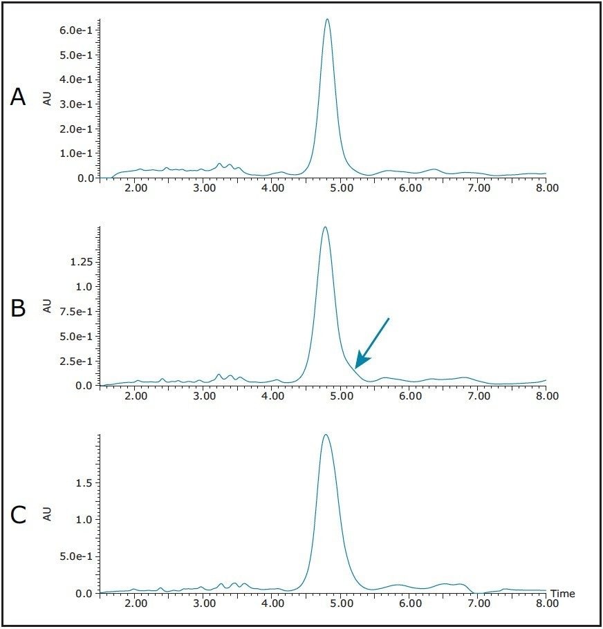 Loading on XSelect Phenyl Hexyl column