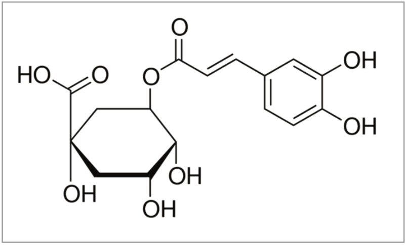 Structure of chlorogenic acid