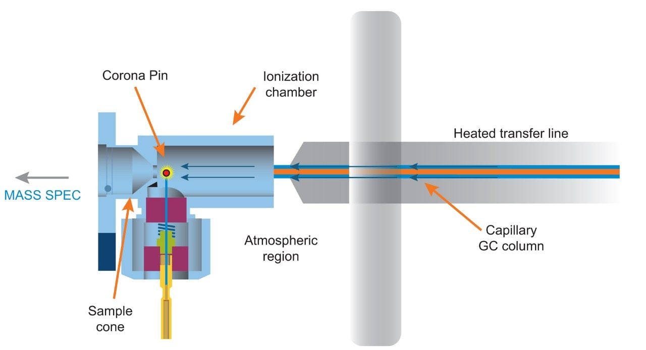 MS and GC atmospheric source interface