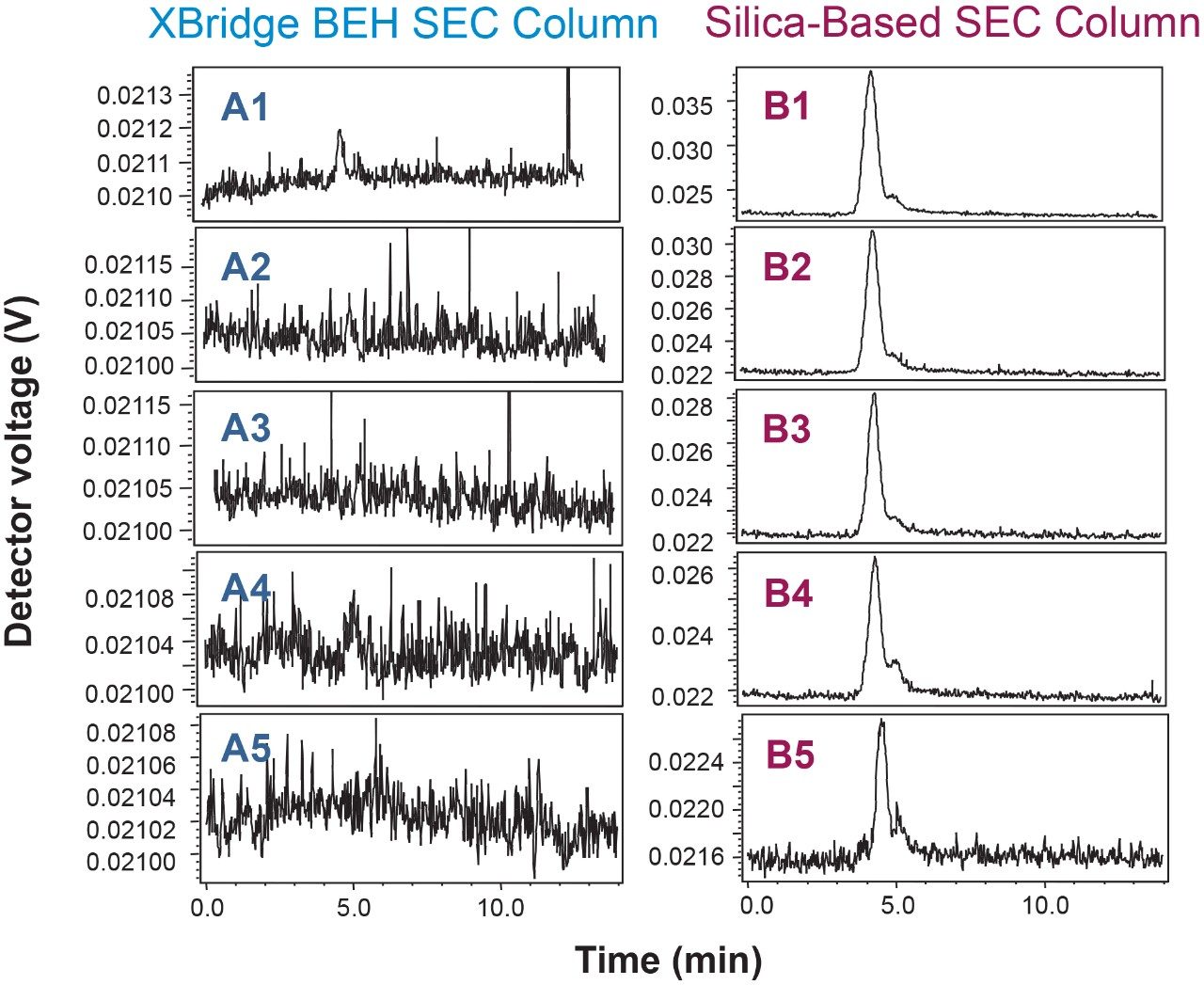 SEC-MALS baseline noise profiles 