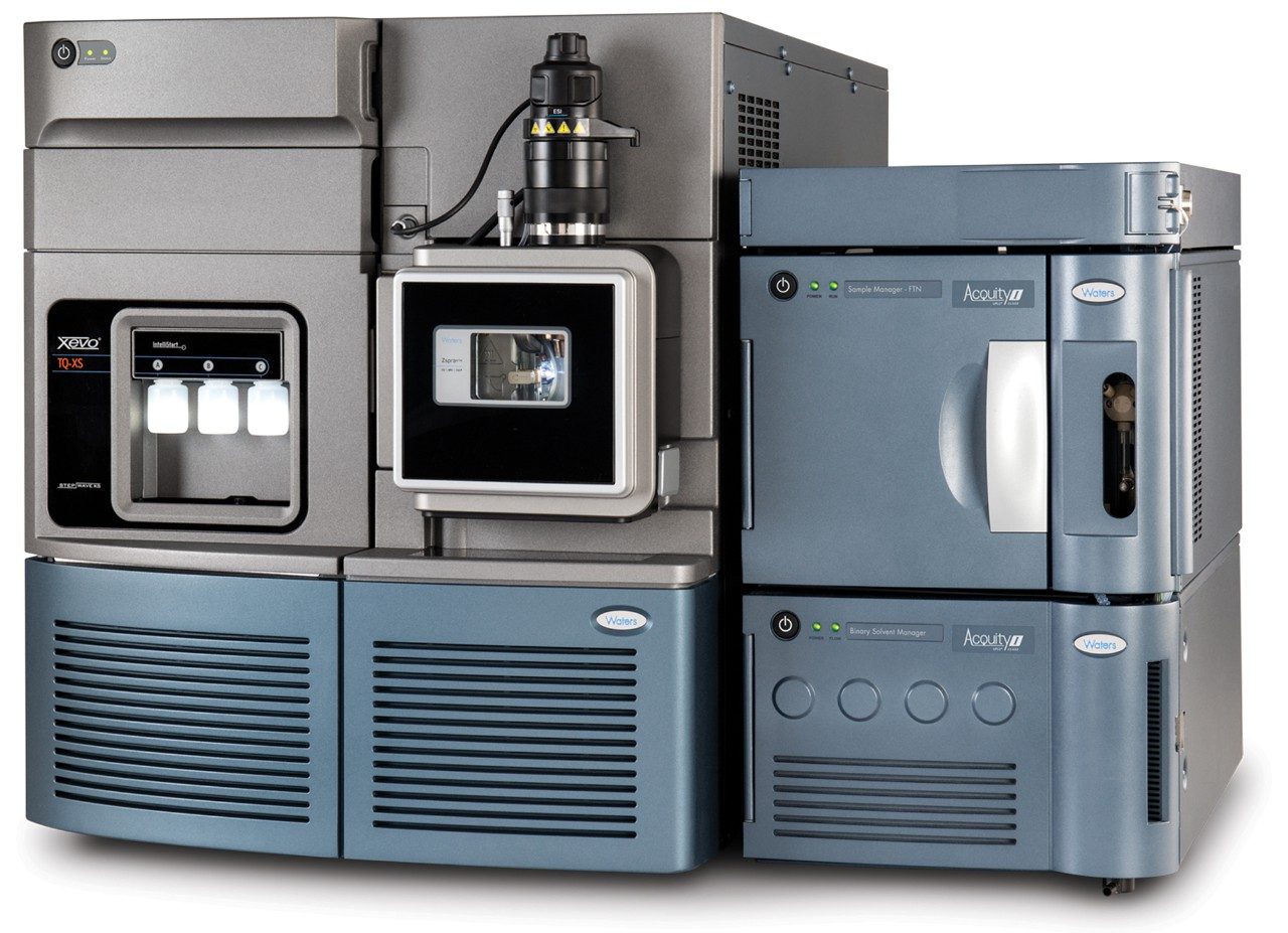 The Waters ACQUITY UPLC I-Class System and Xevo TQ-XS Mass Spectrometer.