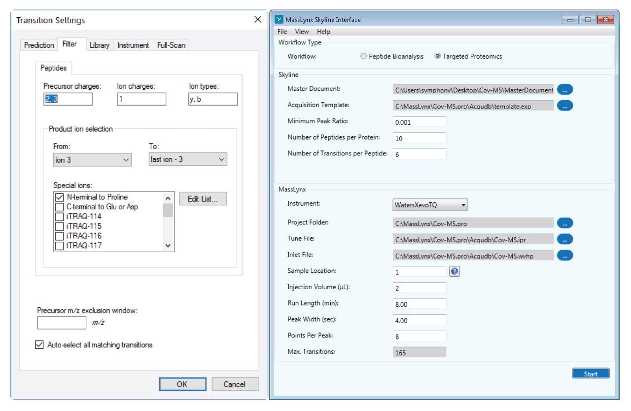 Skyline主文档Transition Settings（通道设置）